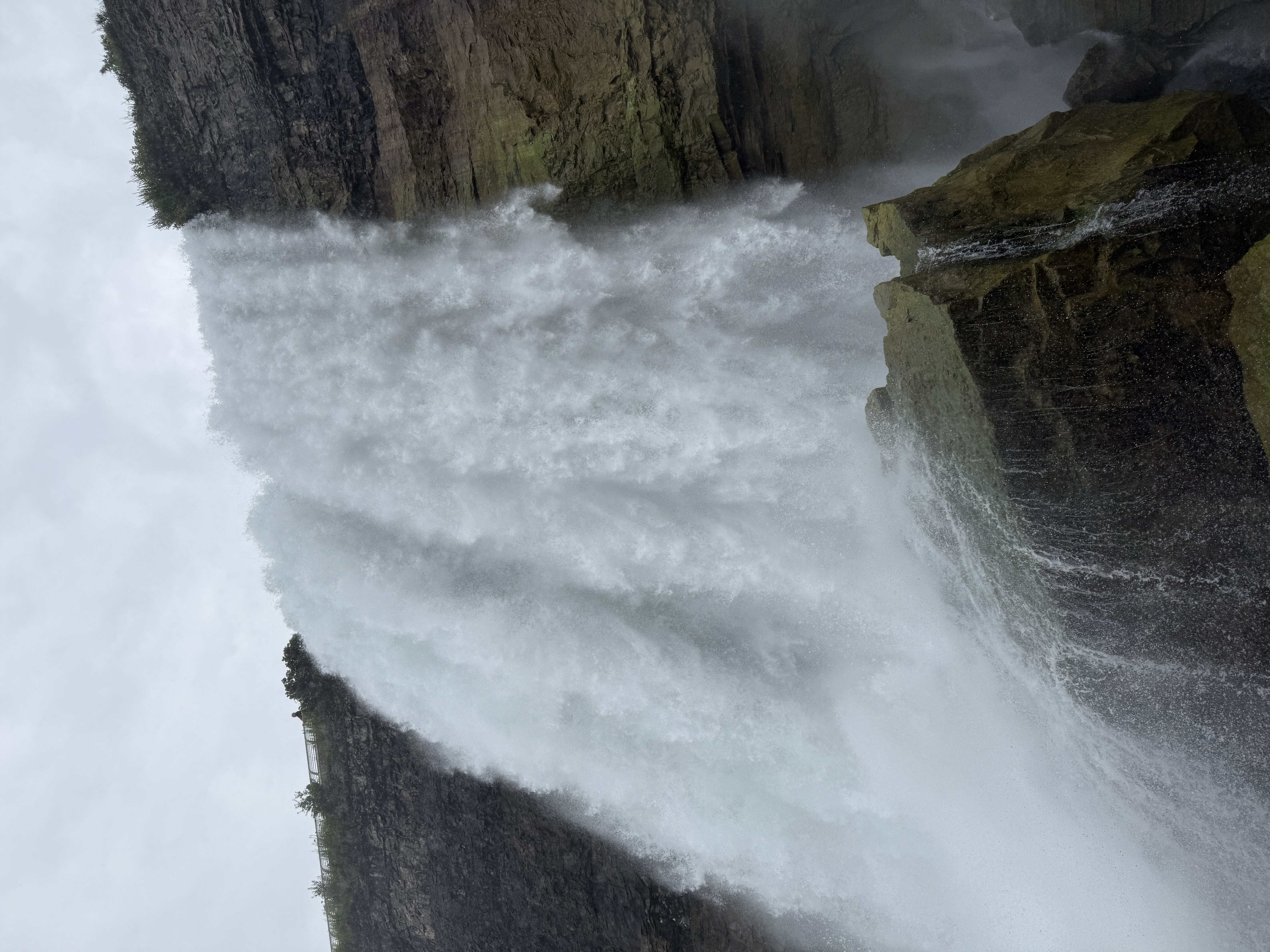 At the base of Bridal Falls