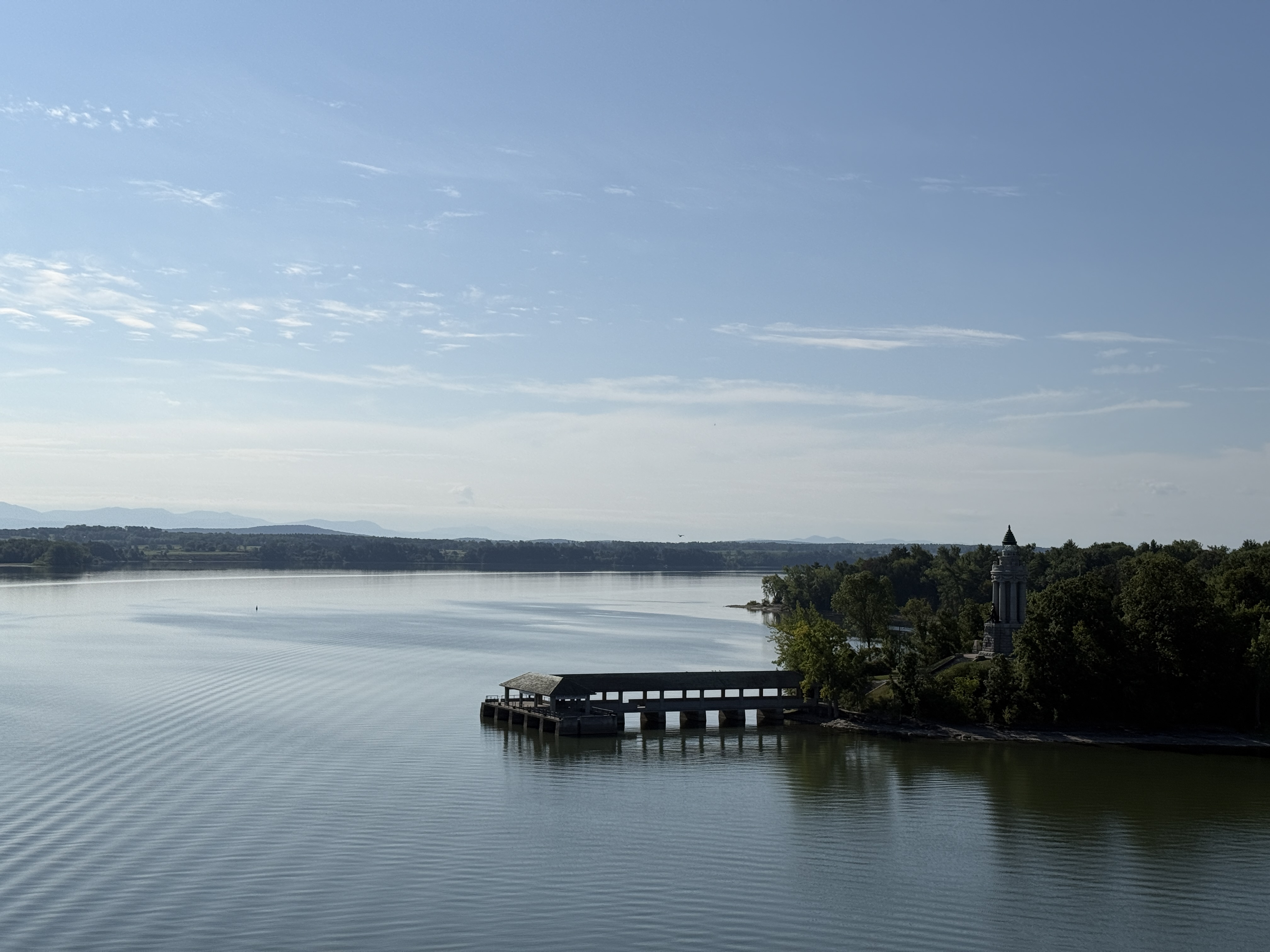 Beautiful calm day on Lake Champlain