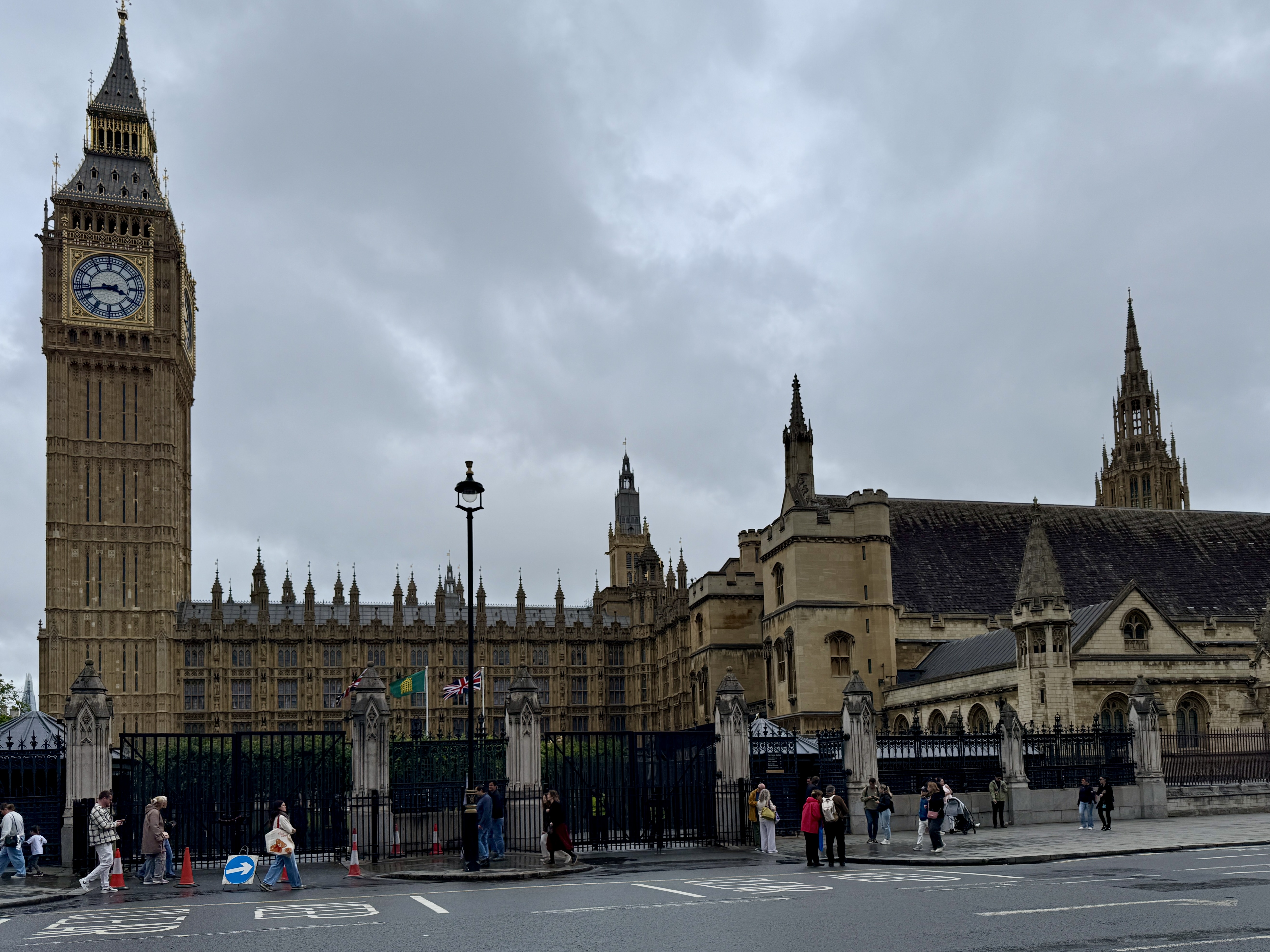 Westminster Palace with BIg Ben from Parliament Square