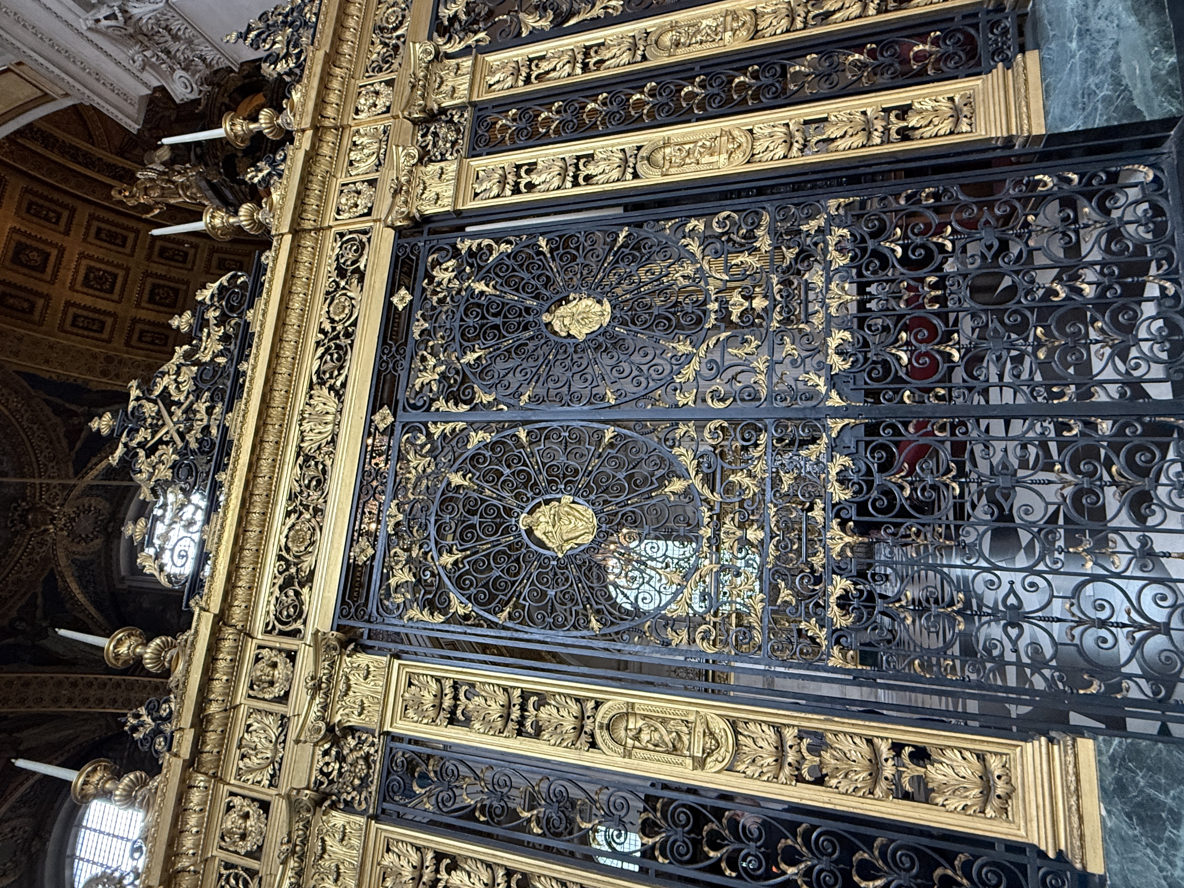 Ornate gates around the High Altar