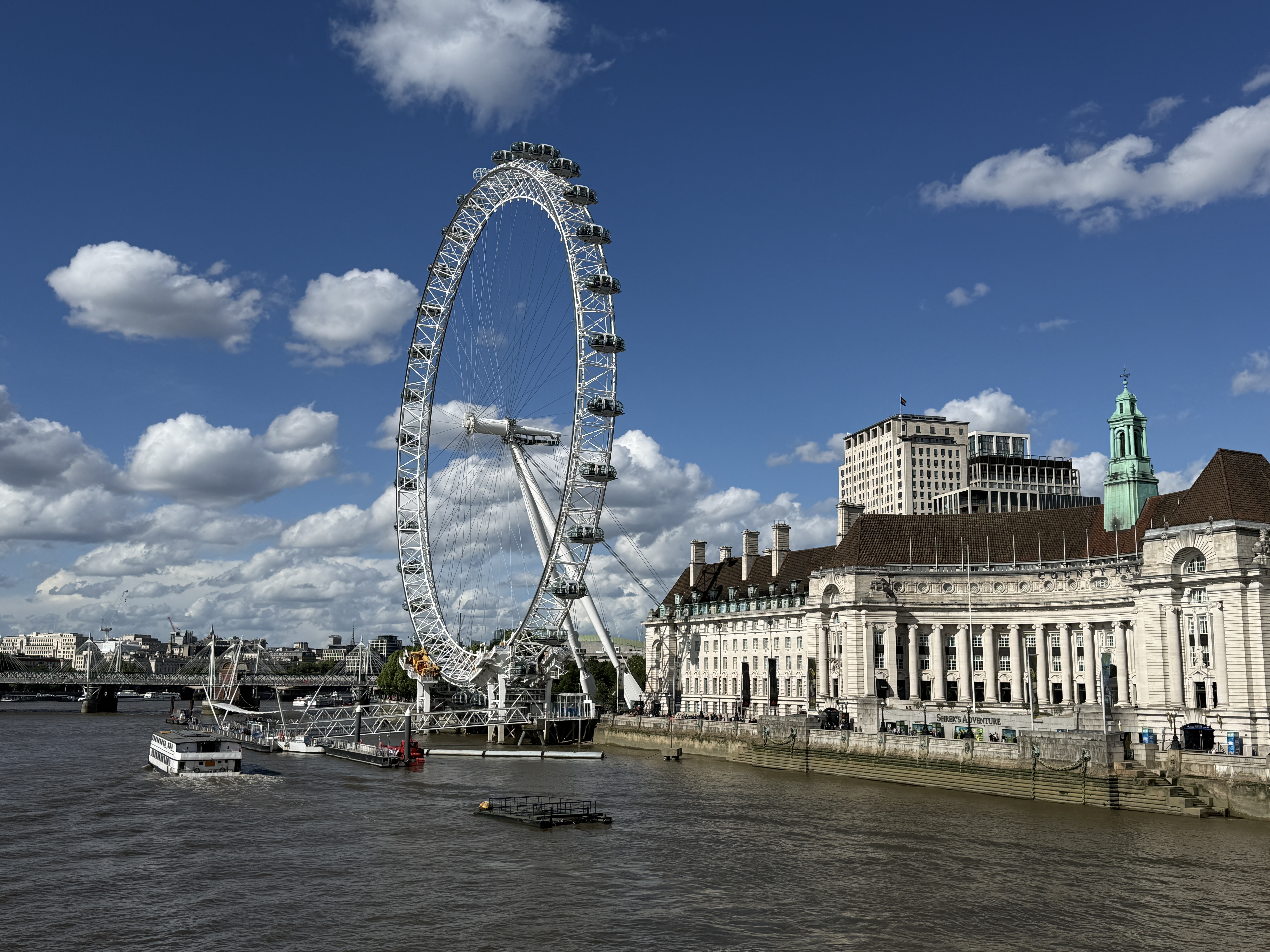 The London Eye from Westminster Bridge