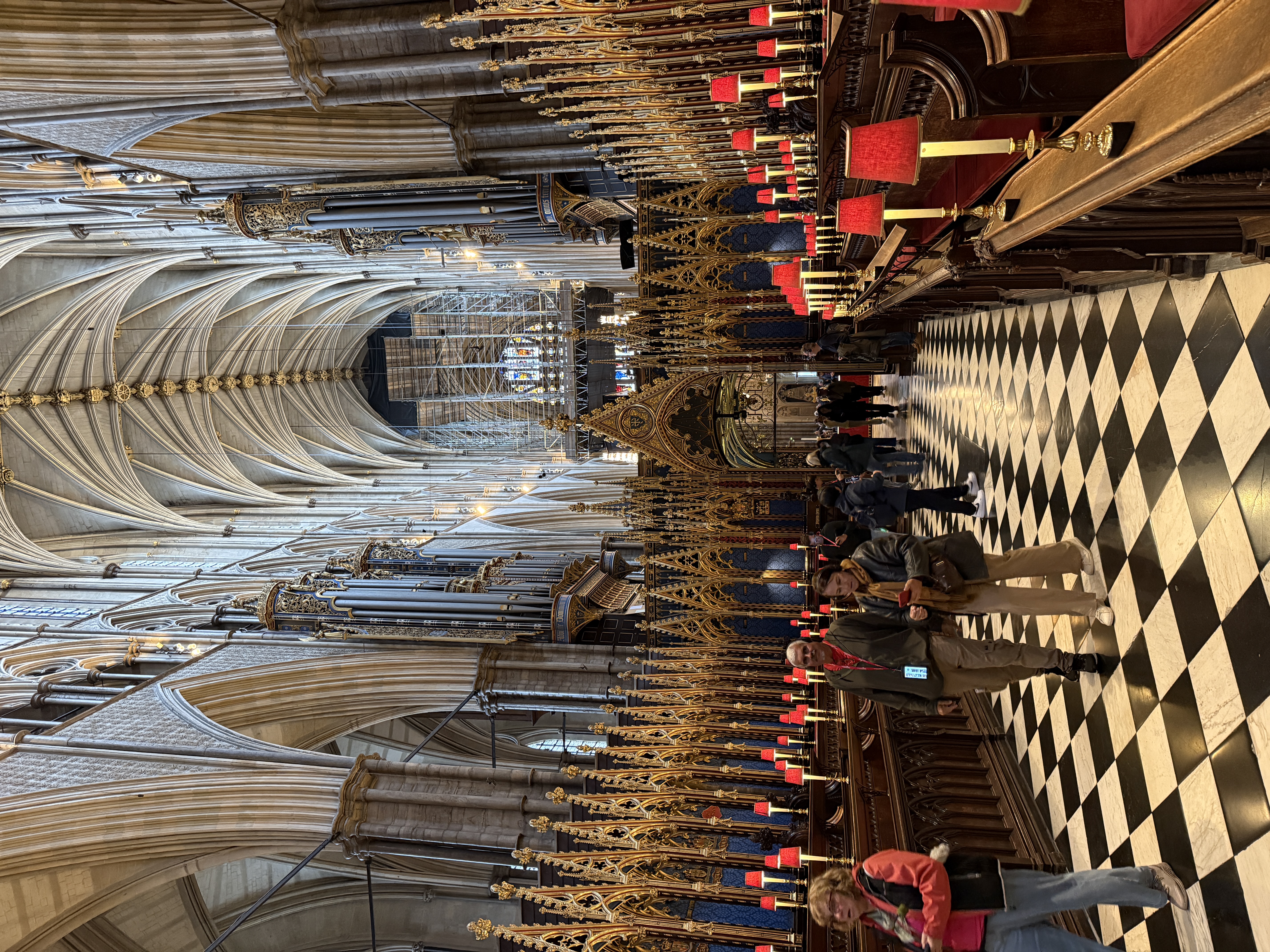 Inside the Quire looking back towards the entry