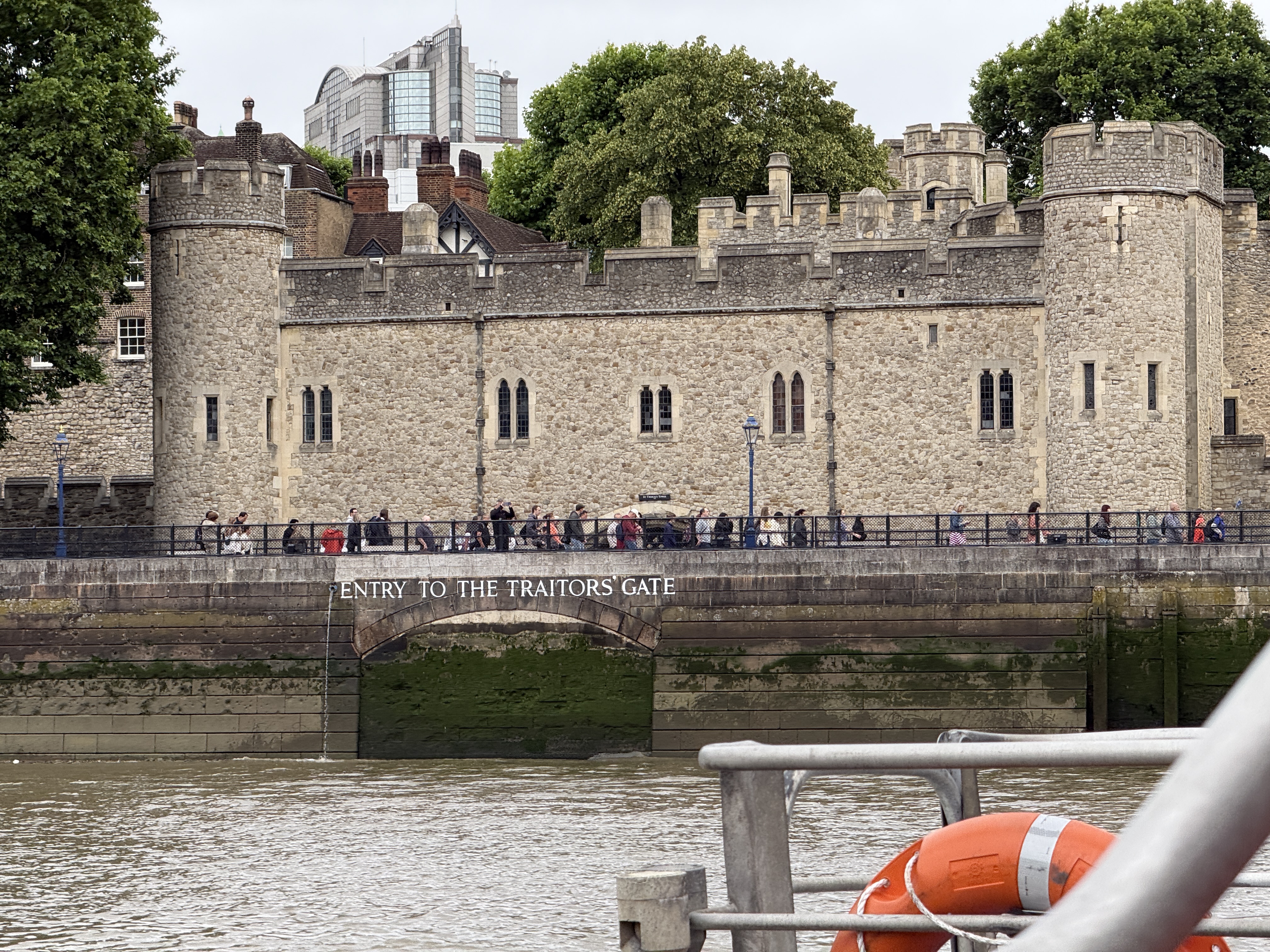 Entry to the Traitor's Gate on the Thames