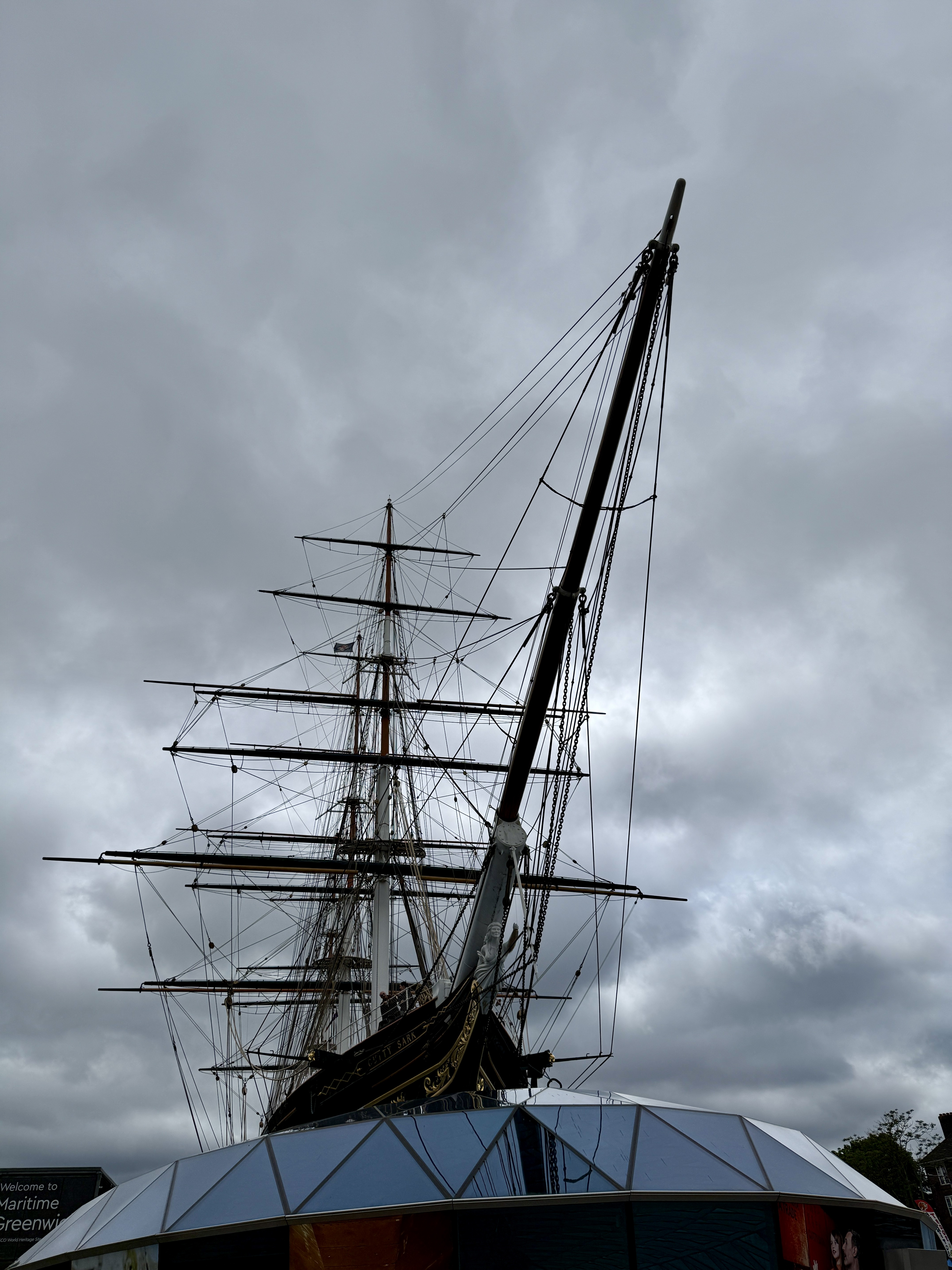Cutty Sark and dramatic sky