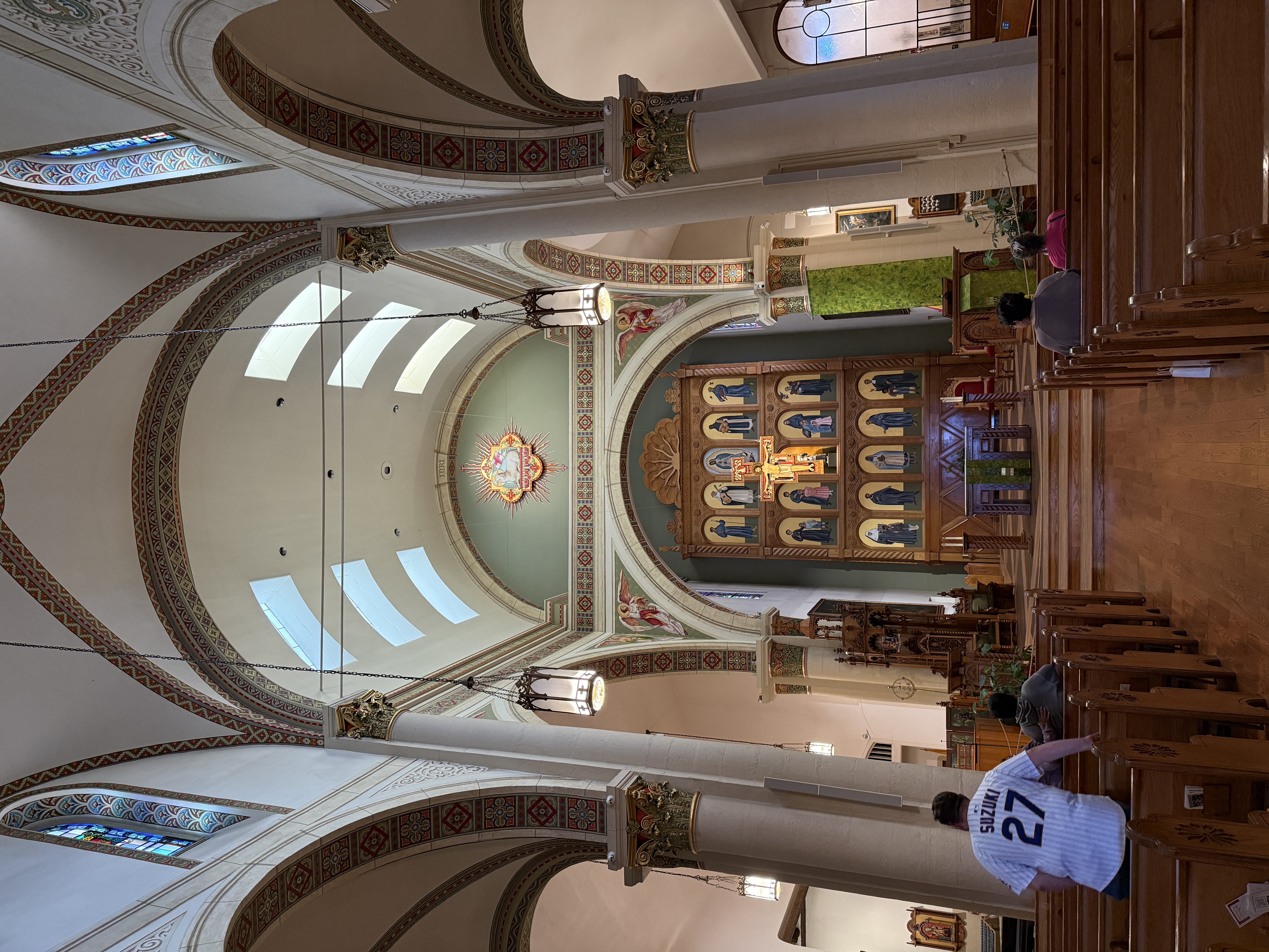 Inside the cathedral