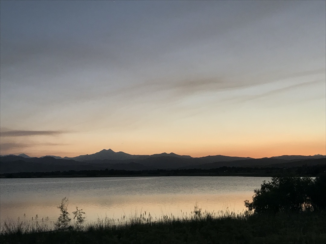 Sunset over McIntosh Lake