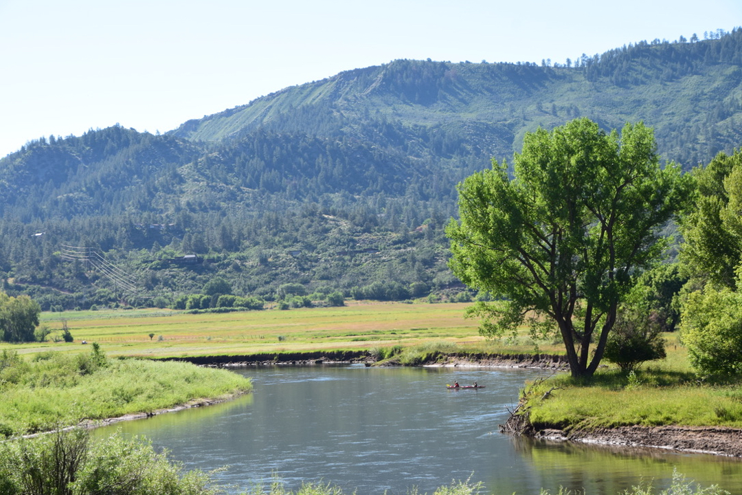 Heading out of Durango along the Animas River