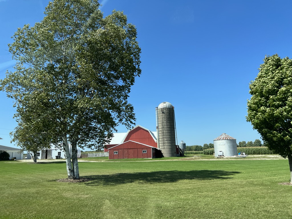 Farm along the road in Door County, WI