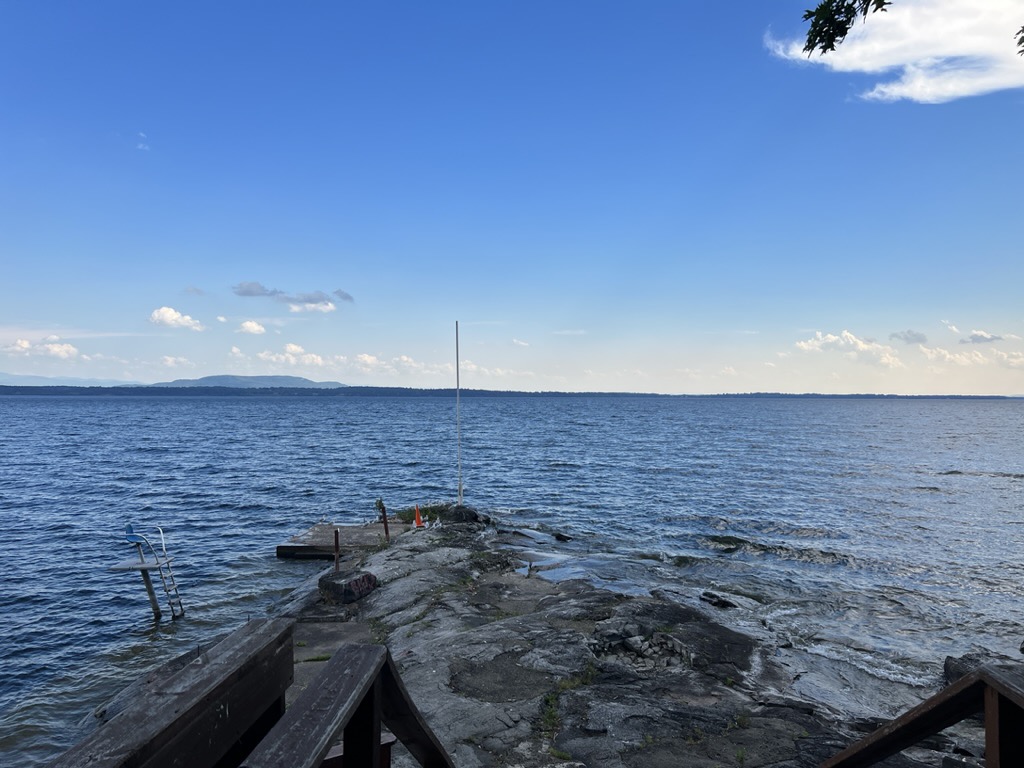 Camp Dudley swim spot on Lake Champlain