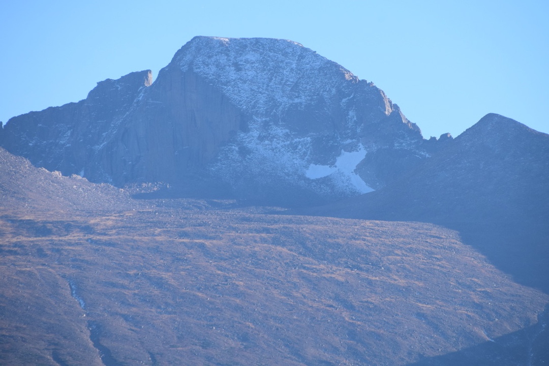 Snow on Longs Peak