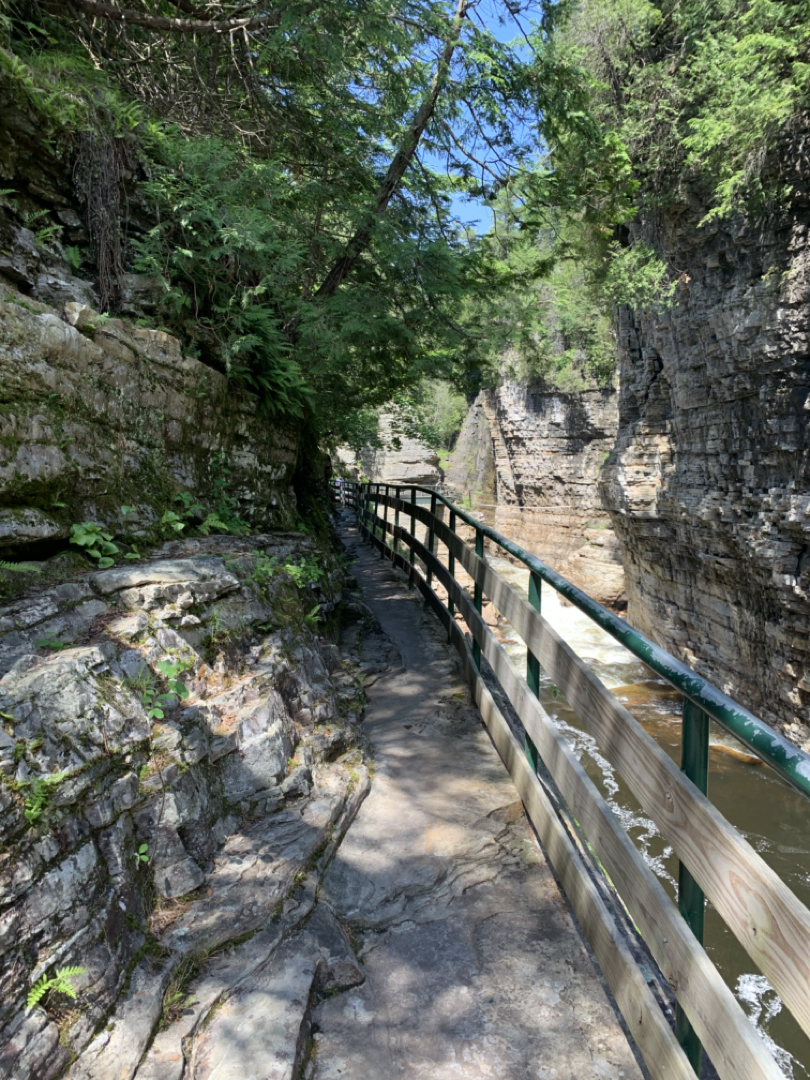 Ausable Chasm trail
