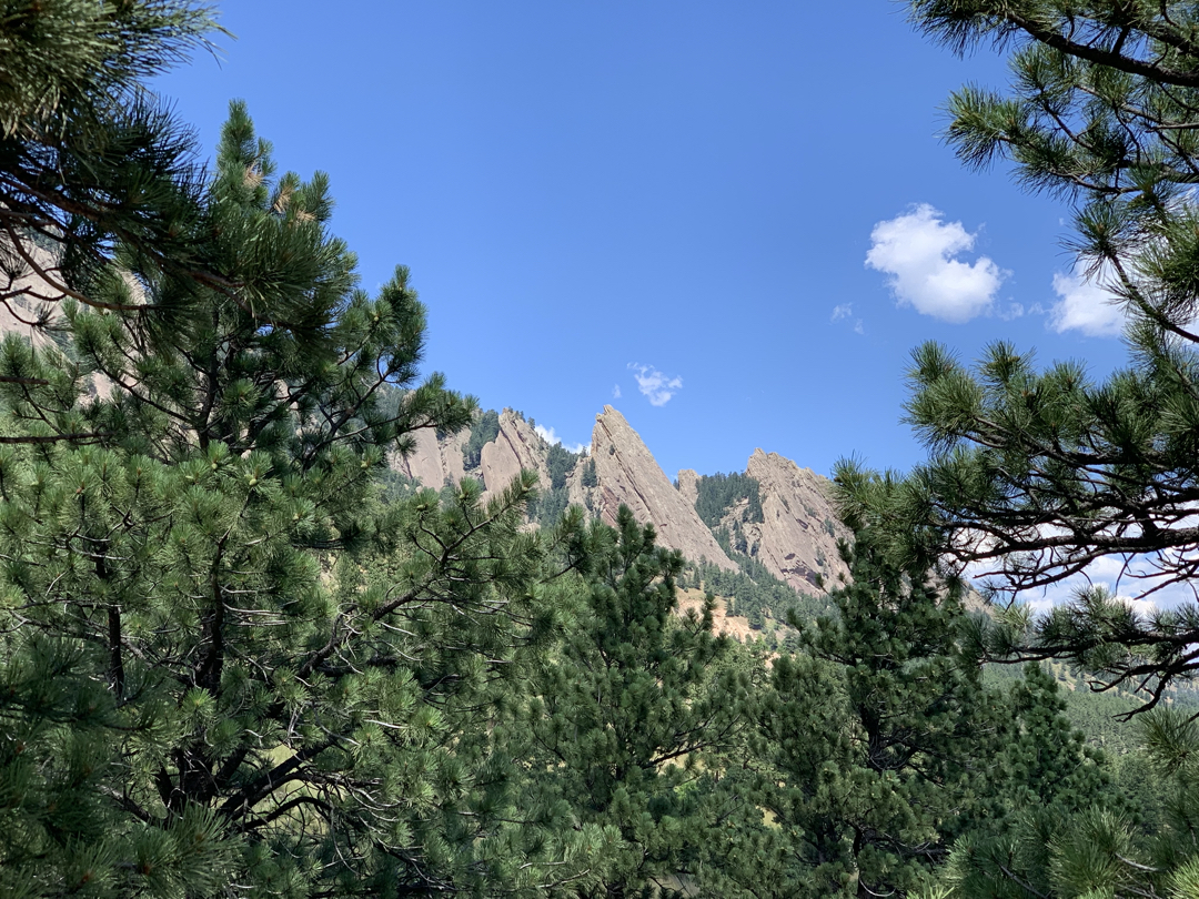 The Boulder Flatirons from NCAR