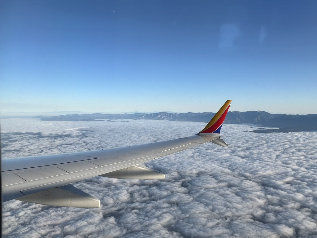 LA basin in clouds