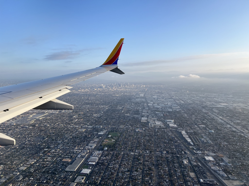 Coming in for a landing in LA