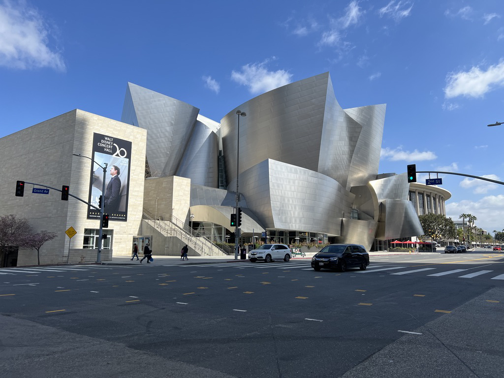 Walt Disney Concert Hall, designed by Frank Gehry