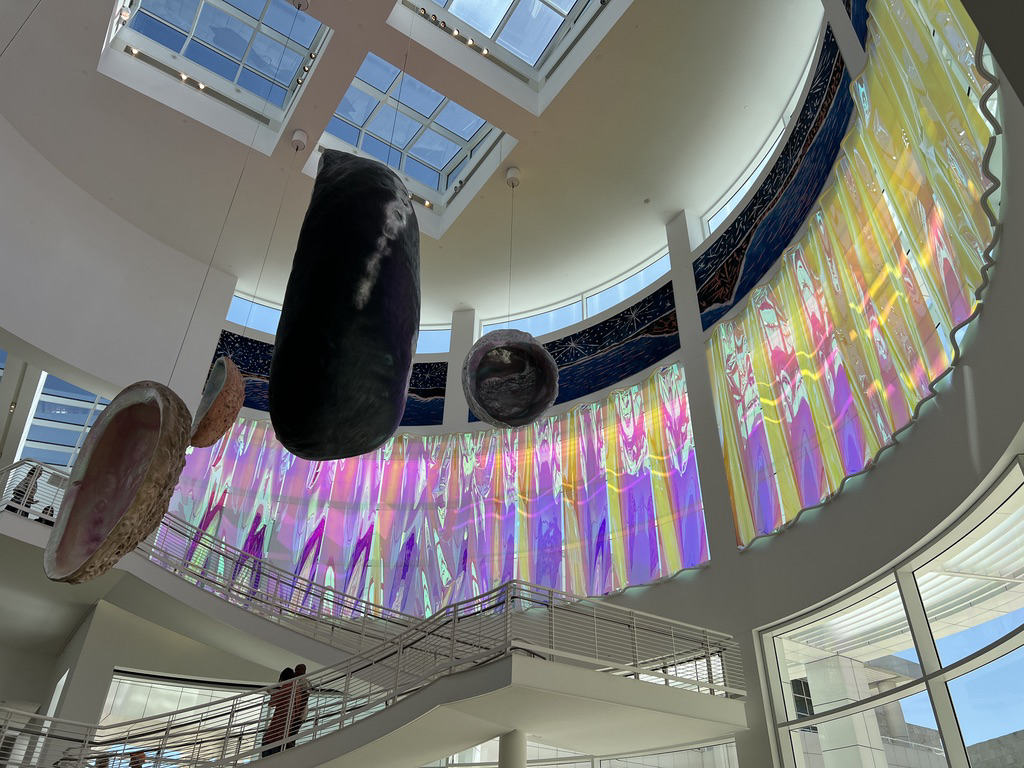 Inside the Getty Center entrance