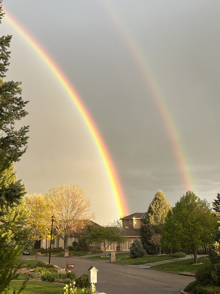 Beautiful double rainbow