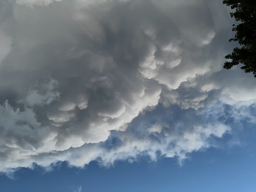 Trailing edge of a storm as it passes over Longmont