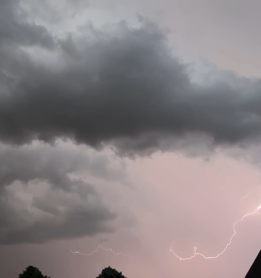 Lightning in the storm