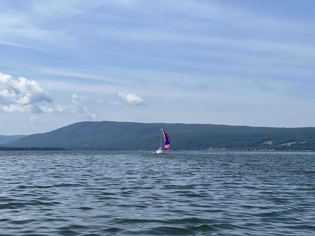 Sailboat on Lake Champlain