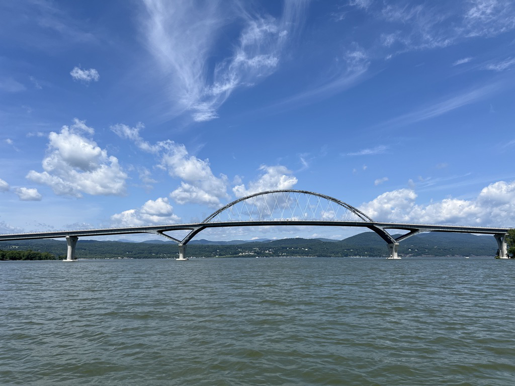 The Lake Champlain Bridge, looking towards NY