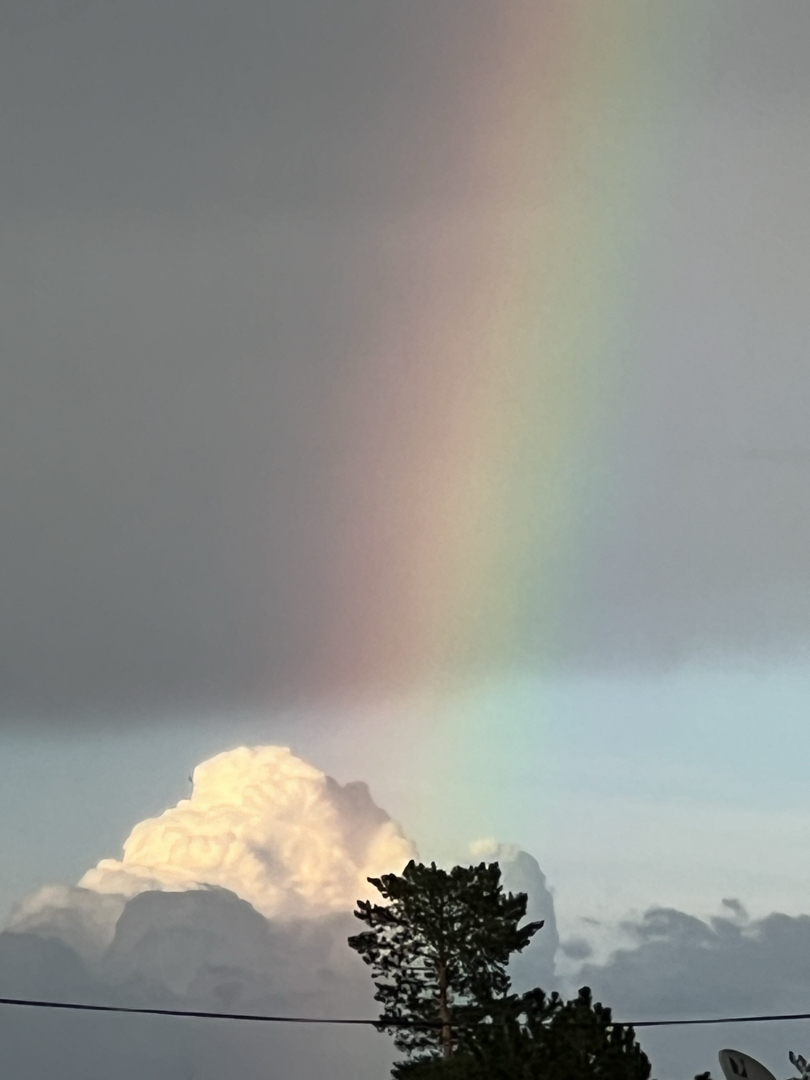 Rainbow from a cloud