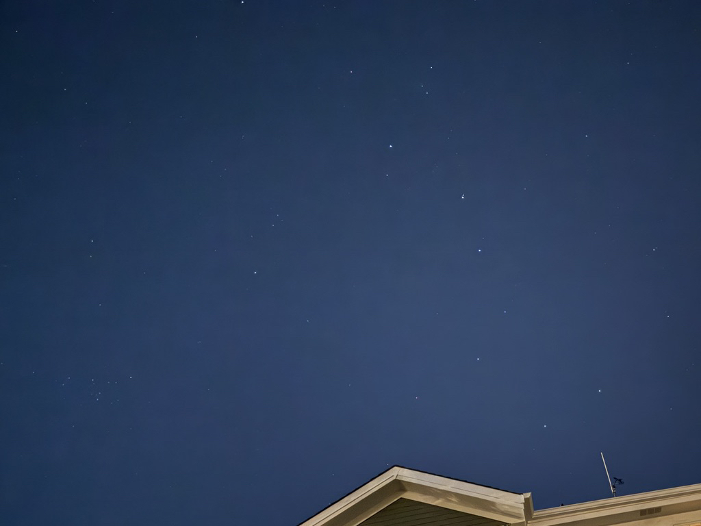 Big Dipper over the house