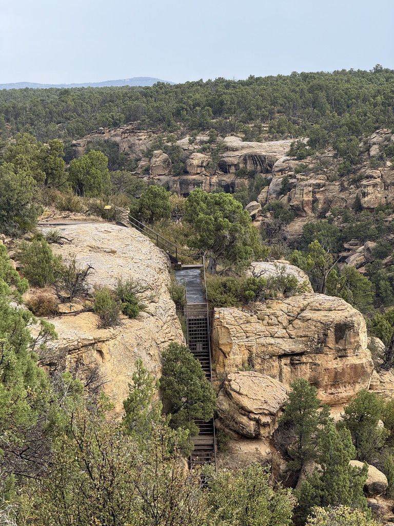 Entrance stairs to Balcony House at Mesa Verde
