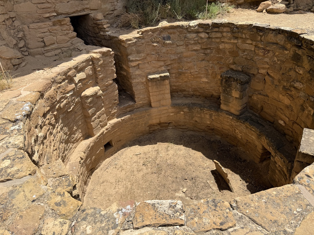 Looking down into a kiva