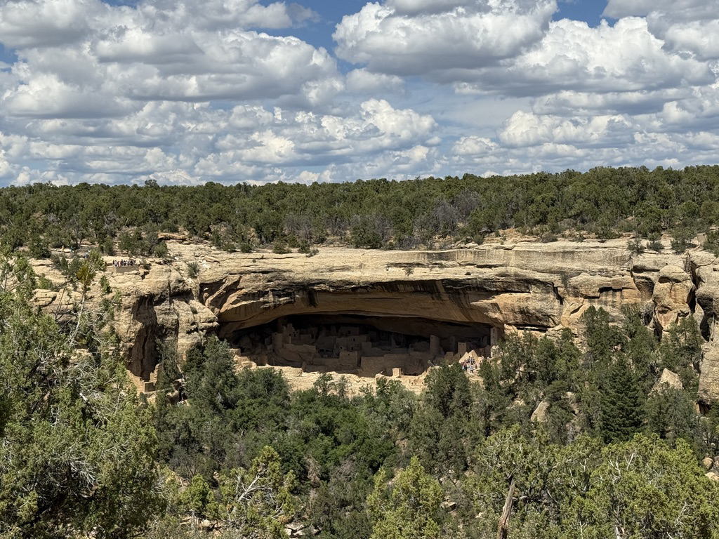 view of Cliff Palace from the Sun Temple