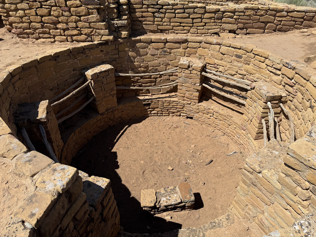 Vigas intact in a kiva at the Far View SItes