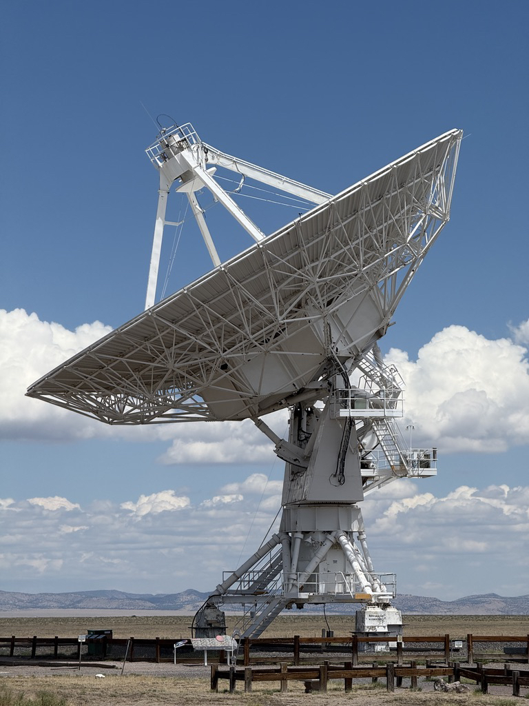 One of the 27 94 foot dishes