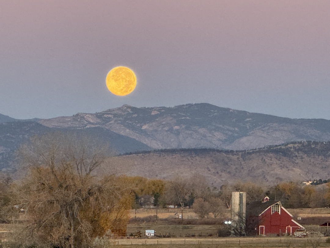 Supermoon and the Longmont Agricultural Heritage Center